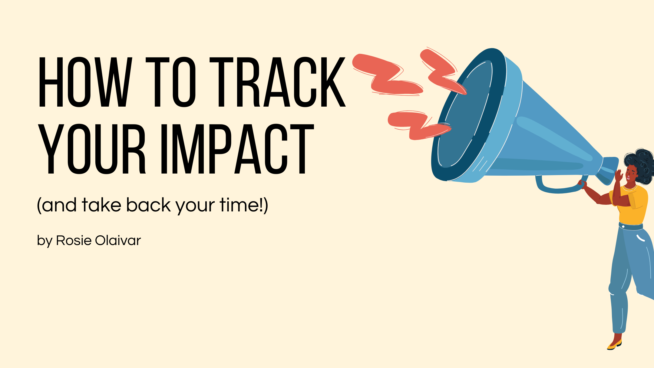 Cover image for Teaching others to track their impact